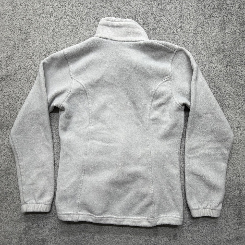 Columbia Fleece Jacket Womens Small Gray Full Zip Zip Pockets Soft Hiking‎ Warm - Picture 2 of 11